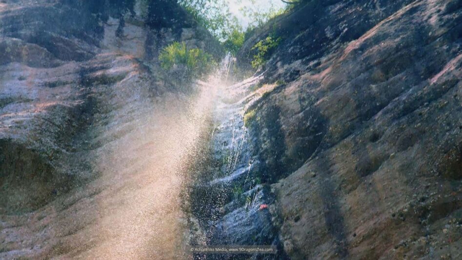 Wuyishan landscape waterfall dragon pond cave tall mountain upshot