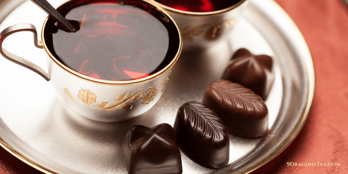 black tea with chocolate