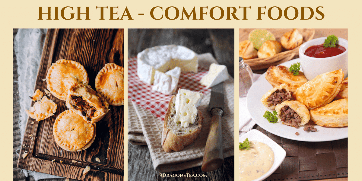 high tea-comfort foods-meat pies-cheese