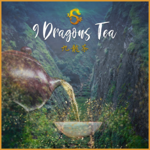 Signed Mini Teacup Poster-Wuyi Shan-Wuyi Mountains-Fujian-China-9 Dragons Tea 